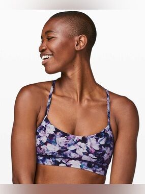 Lululemon Flow Y Bra Nulu - 6 - Utopia Multi Floral Print
